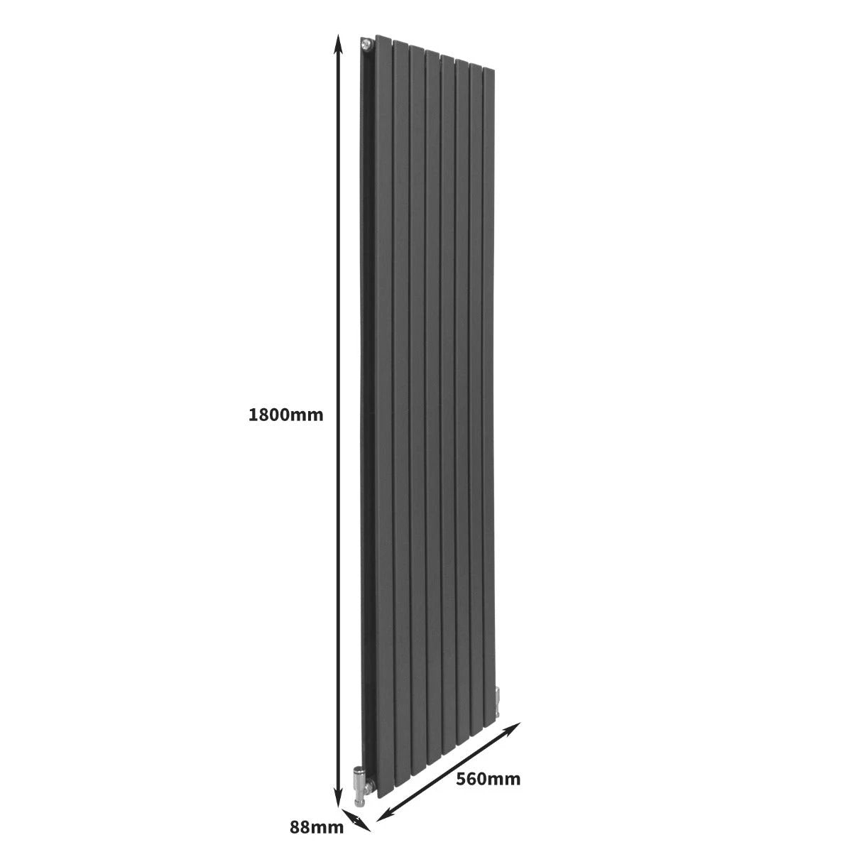 Designer Radiator 1800x560 Anthracite Home by Monster Shop