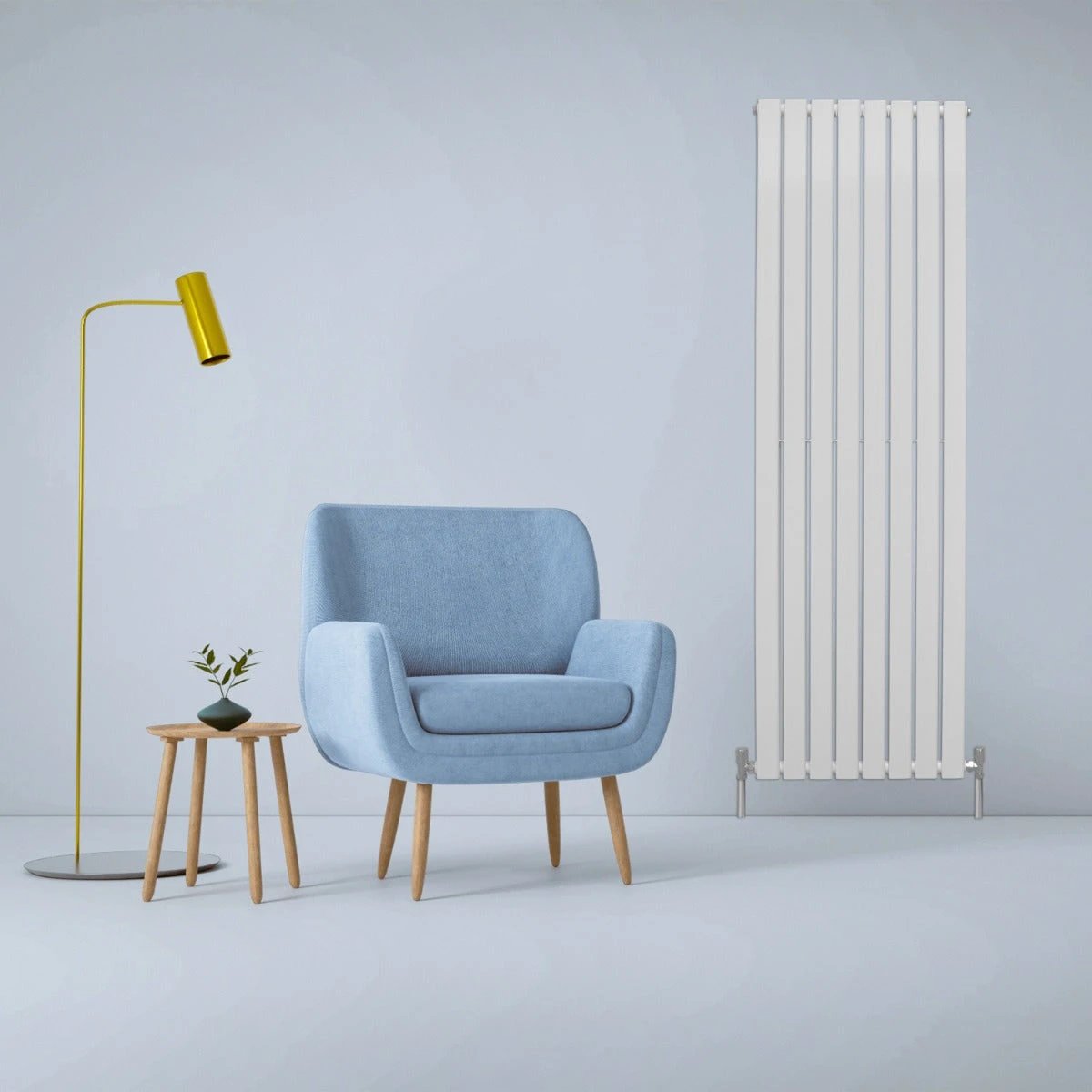 Monster Shop Designer Flat Panel Radiators 1800mm By 560mm Gloss White For Modern Interiors In Living Rooms Or Offices - Radiator