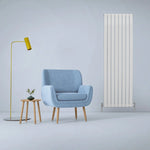 Monster Shop Designer Flat Panel Radiators 1800mm By 560mm Gloss White For Modern Interiors In Living Rooms Or Offices - Radiator