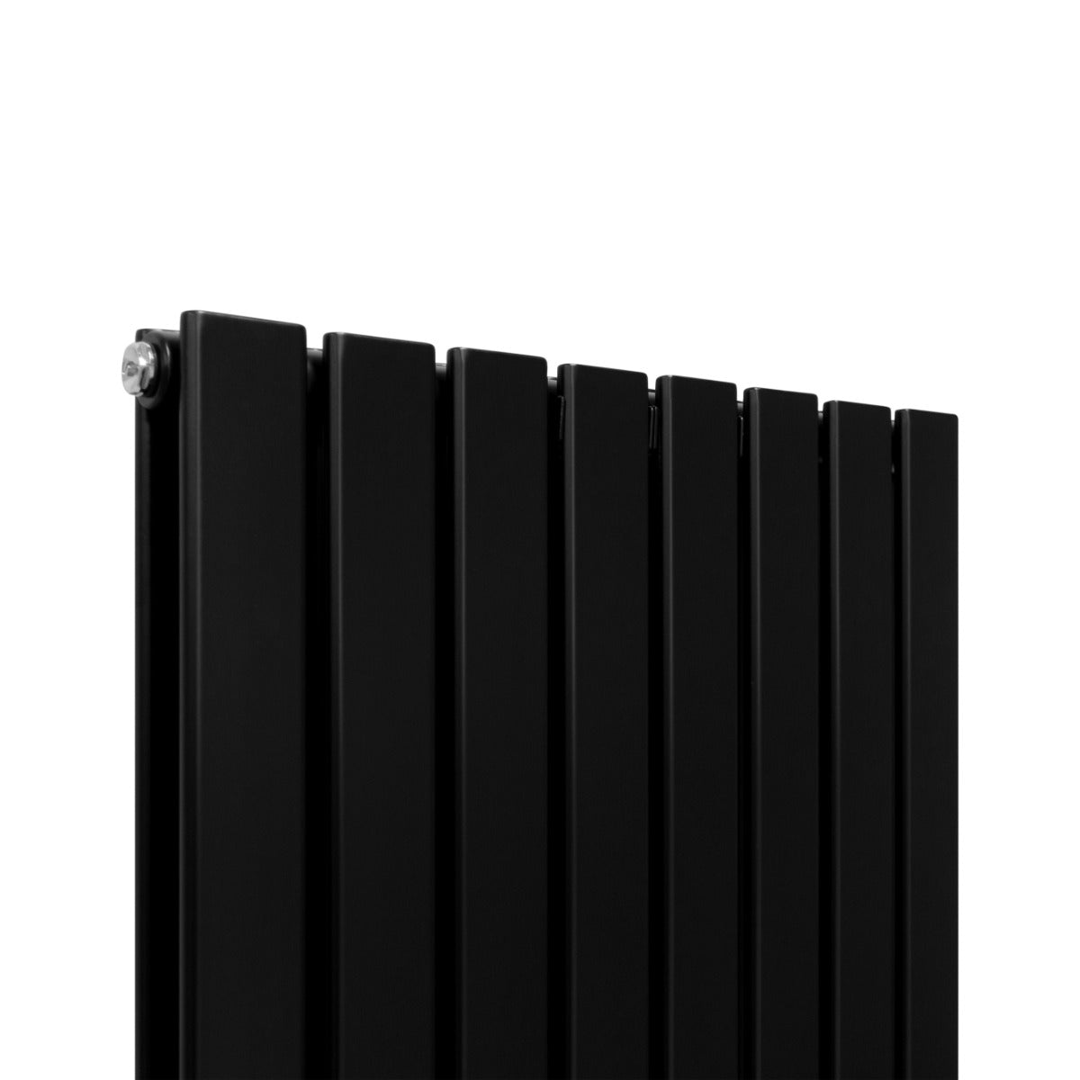 Designer Flat Panel Radiator 1800x560mm Matte Black For Modern Living Rooms And Offices
