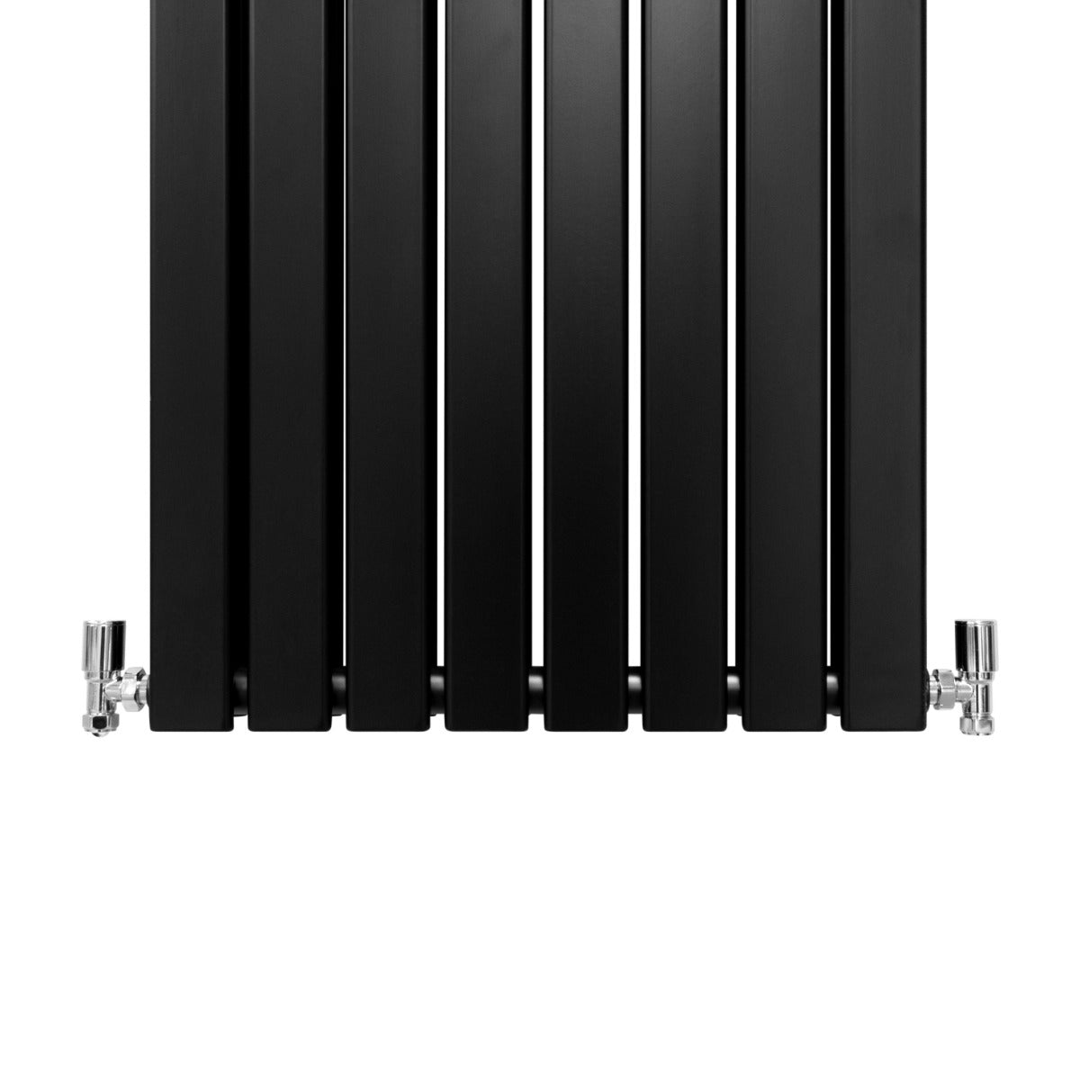 Designer Flat Panel Radiator 1800x560mm Matte Black For Modern Living Rooms And Offices