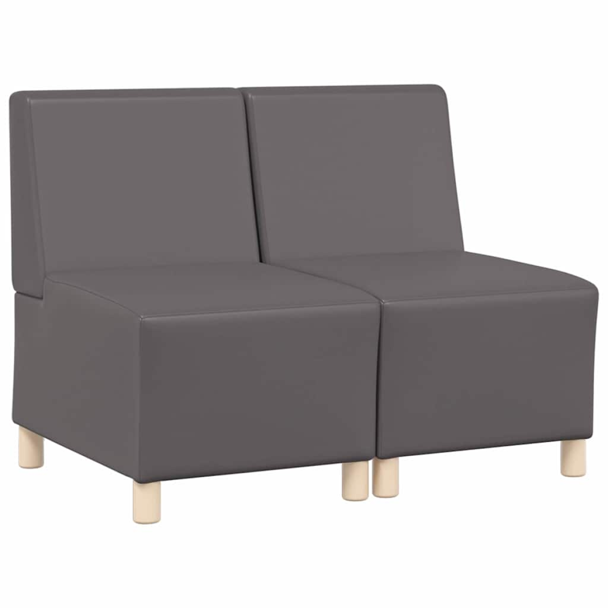 VidaXL Modular Sofa Unit 55x74x82 Armless Faux Leather Home - vidaXL - Home Symphony