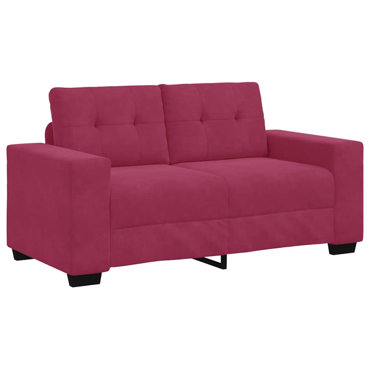 VidaXL Loveseat Sofa Velvet Wine Red For Living Room - vidaXL - Home Symphony