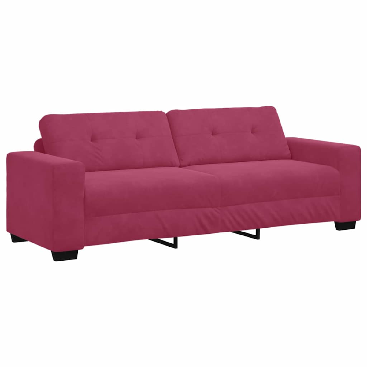 VidaXL ThreeSeater Velvet Sofa With Cushion For Living Room - vidaXL - Home Symphony
