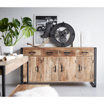 Indian Hub Cosmo Industrial Extra Large Sideboard - Sideboard