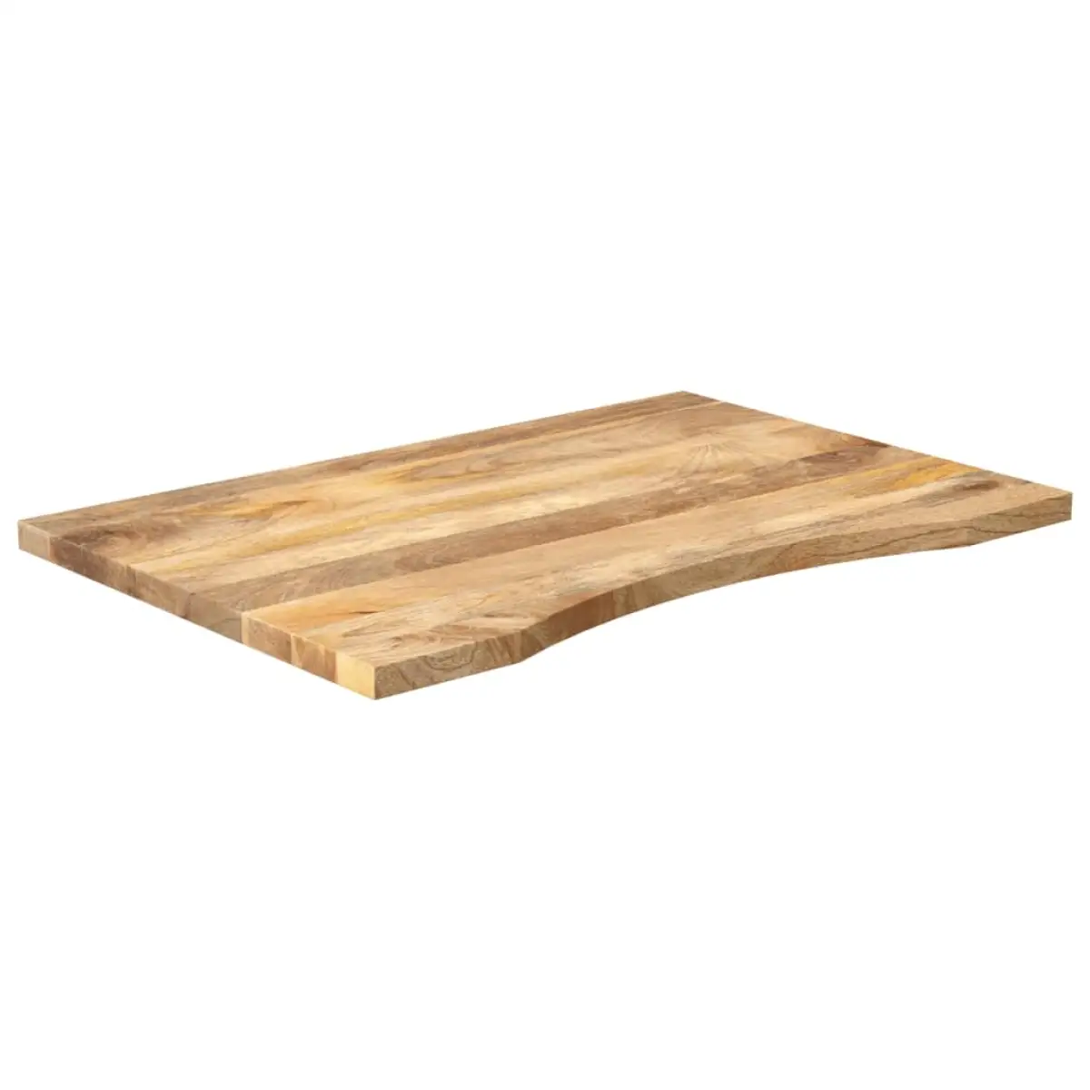 vidaXL vidaXL Desk Top with Curve 90x50x2.5 cm Solid Wood Rough Mango - Desk