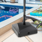 Outsunny Garden Parasol Base Outdoor Market Umbrella Stand 43kg Water or 60kg Sand Filled - Parasol