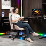 HOMCOM Gaming Chair Standard Size Adjustable Tilt For Gamers by HOMCOM