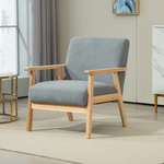 HOMCOM HOMCOM Accent Chair Wide Seat Cashmere Cushion Living Room - Accent Chair