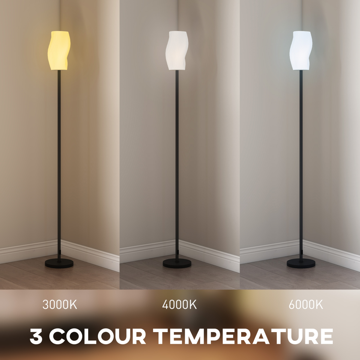 Premium Floor Lamp 3D Shade Foot Switch For Home - N/A - Home Symphony