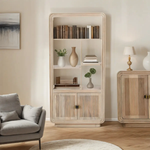 Indian Hub Hudson Carved Mango Wood Bookcase - Bookcase