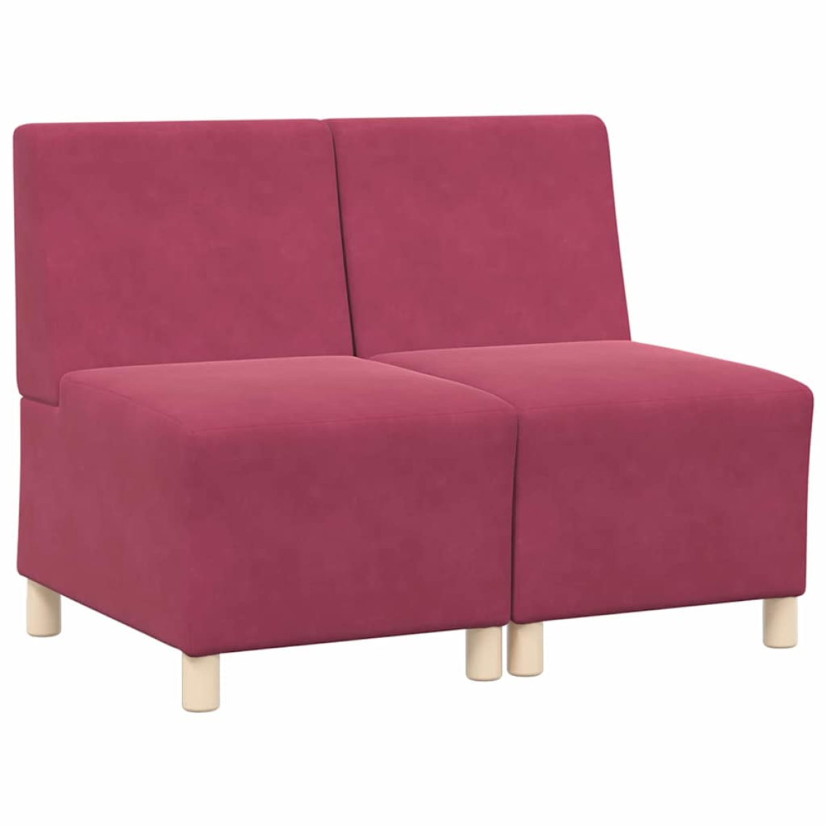 VidaXL Modular Armless Sofa 55 x 74 x 82 cm Velvet Home - vidaXL - Home Symphony