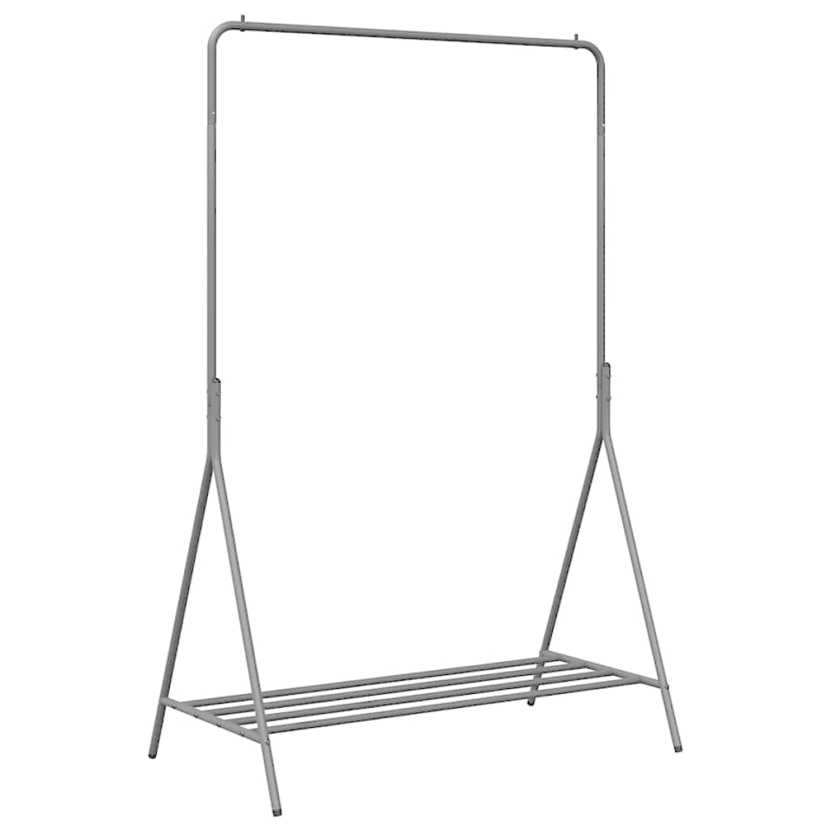 vidaXL Clothes Rack With Shelf 100 x 56 x 154 cm Steel Black Space Saving Design For Small Spaces - vidaXL - Home Symphony