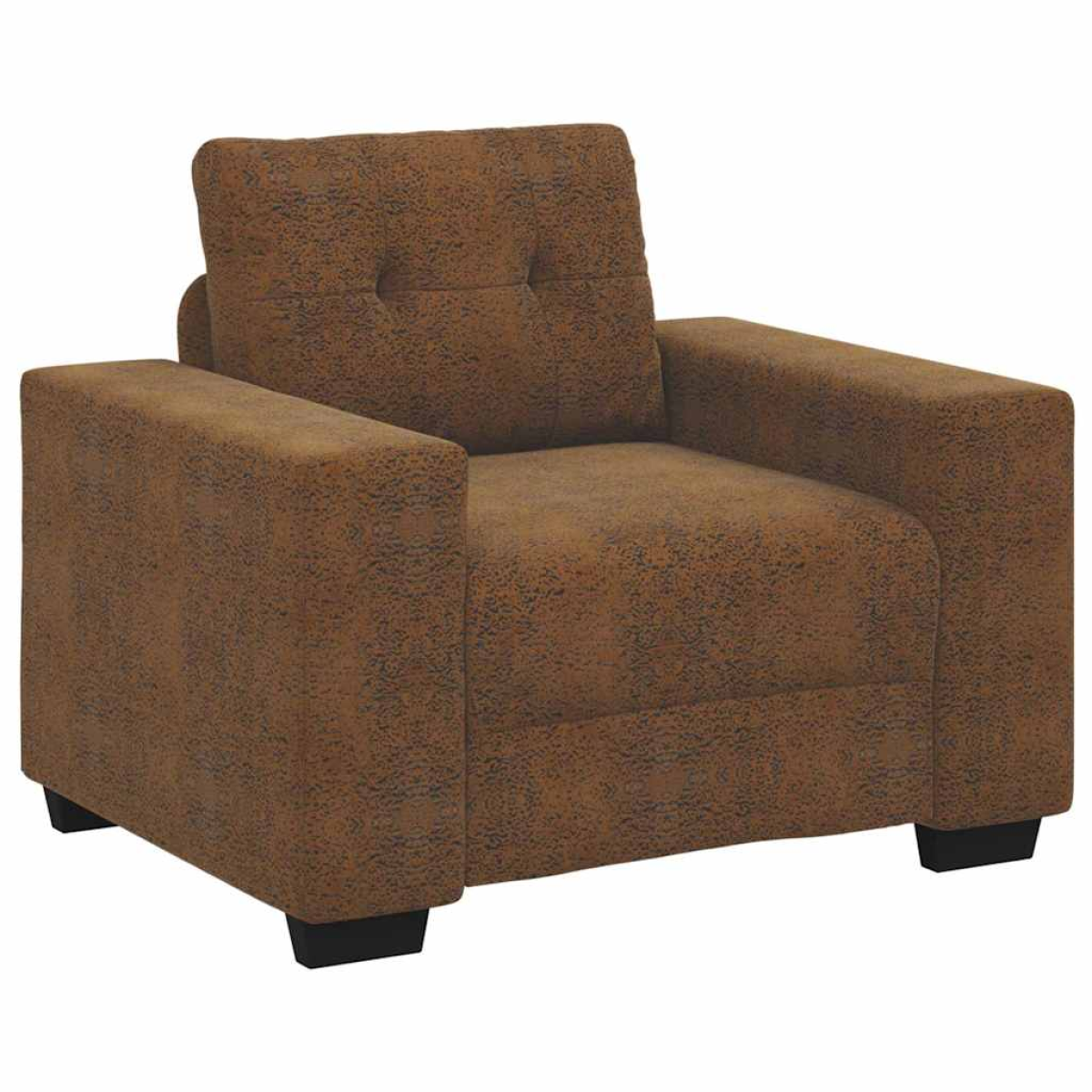 VidaXL Sofa Chair Compact Cushion Brown Faux Leather Home - vidaXL - Home Symphony