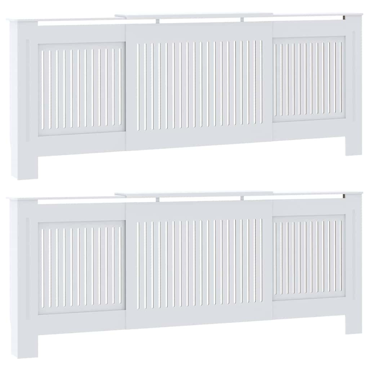 VidaXL Radiator Cover 142-205x20.5x81.5cm Slatted