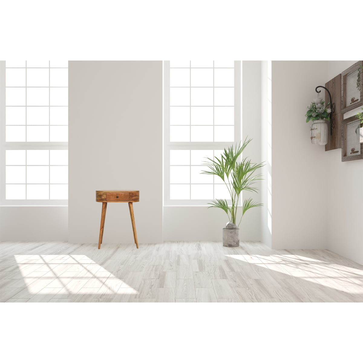 Artisan Console Table Mini Drawer Oak Finish Home - Artisan Furniture - Home Symphony