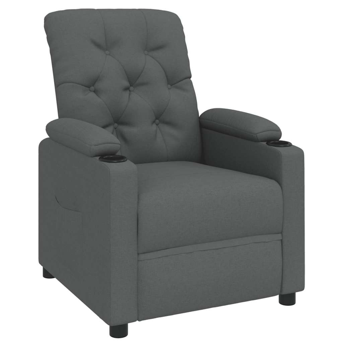 VidaXL Recliner Chair Dark Grey Plush Comfort Living Room - vidaXL - Home Symphony