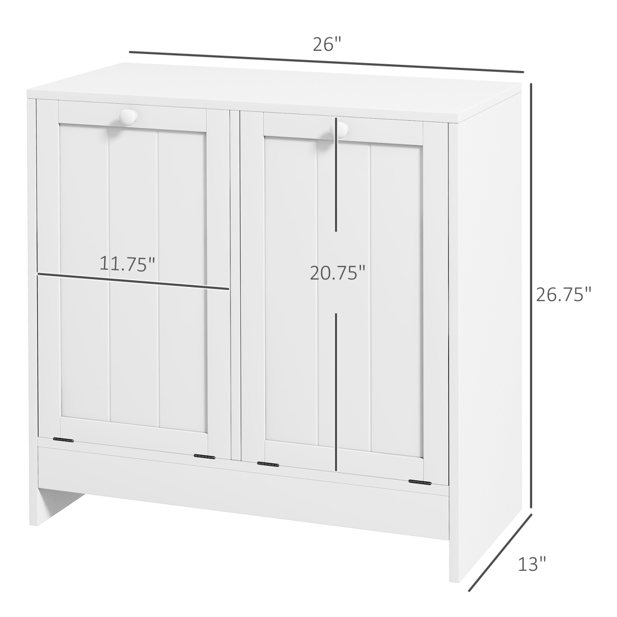 Chester Wardrobe Compact Cabinets Tilt Hamper Home - N/A - Home Symphony