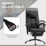 Premium Massage Office Chair Height 112 To 120cm With 155 Degree Recline 5 Massage Modes Lumbar Heat For Home Use by N/A