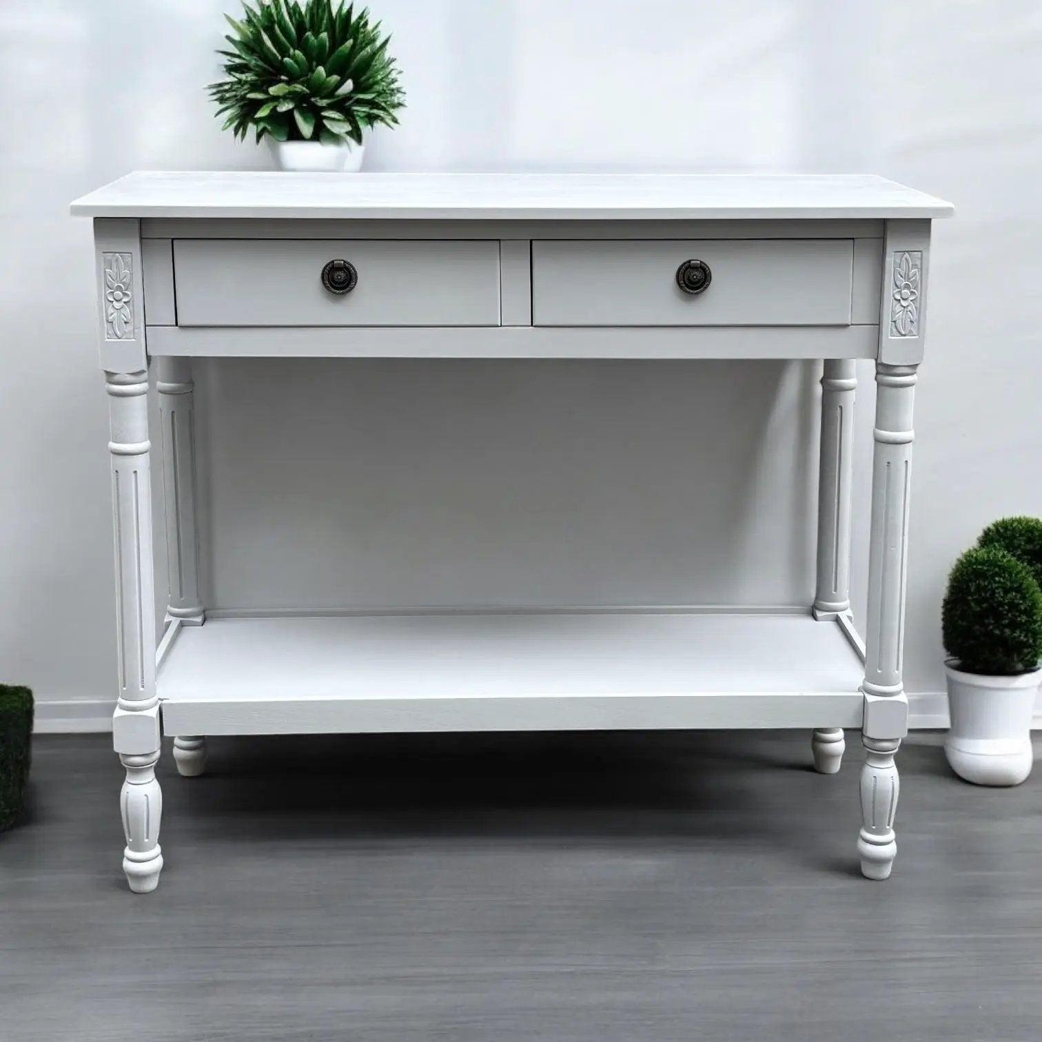 MSL 90CM 2 DRAWER SIDE TABLE - Bedside Table