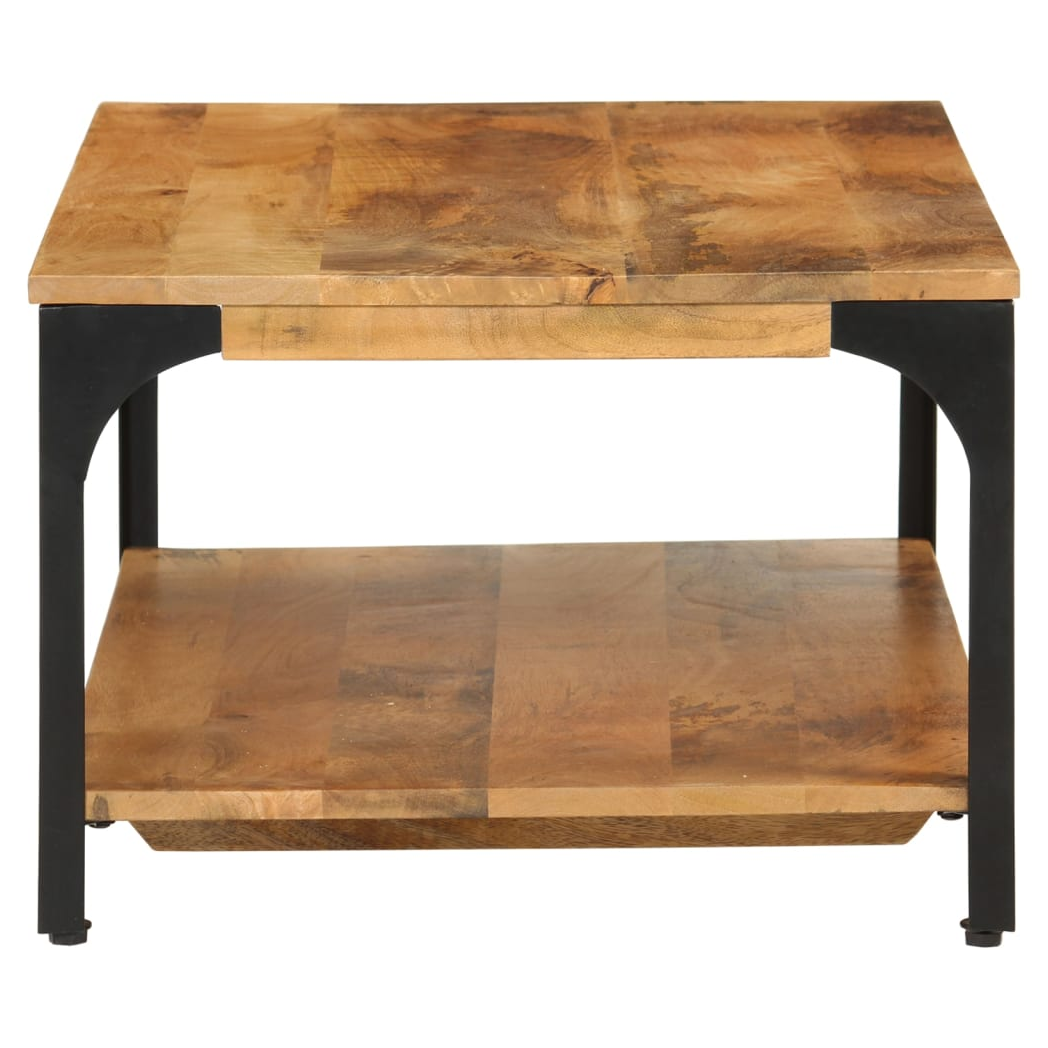 vidaXL 2-Layer Coffee Table 100x55x38 Mango Steel