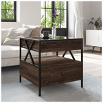 VidaXL Coffee Table 50x50x51 Cm Infinity LED Mirror RGB Living Room Accent For Modern Living Rooms by vidaXL