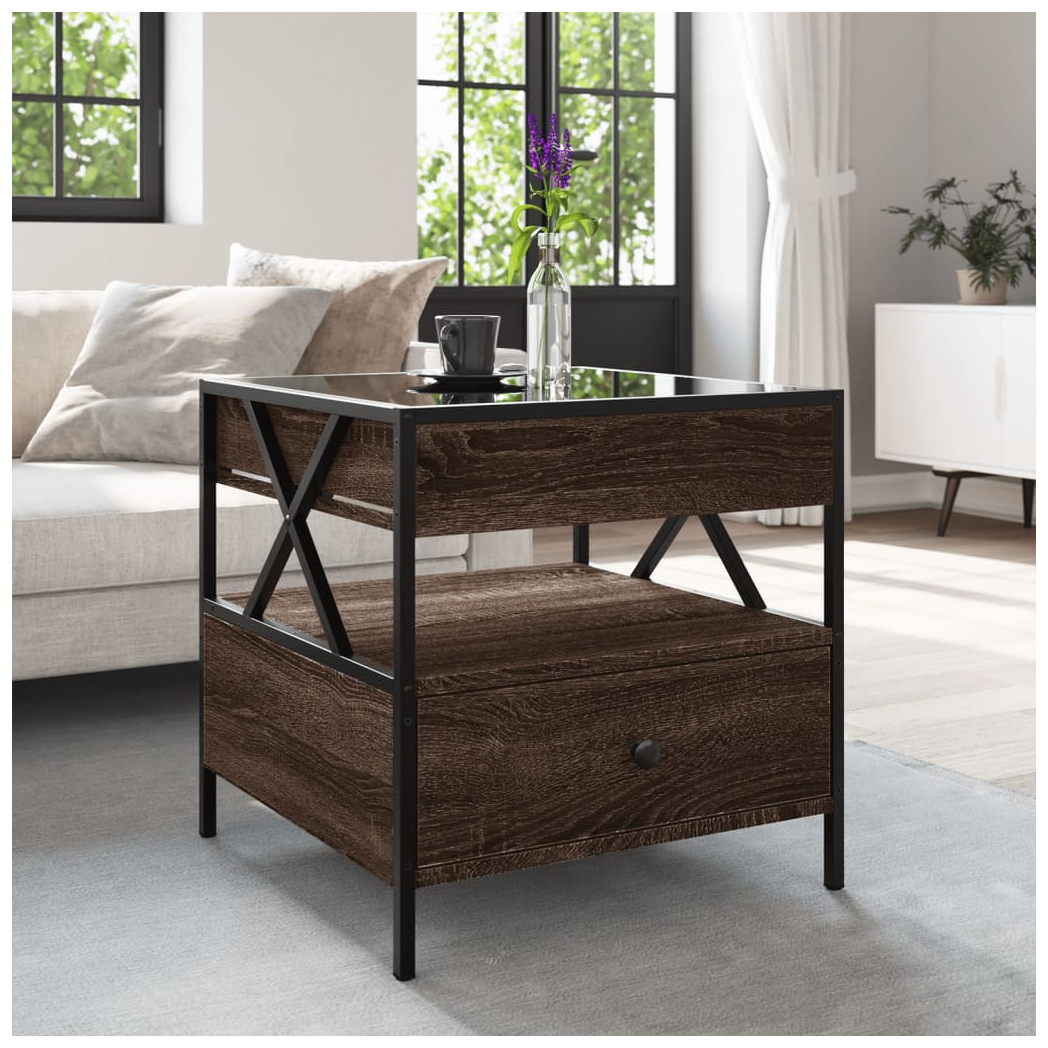 VidaXL Coffee Table 50x50x51 Cm Infinity LED Mirror RGB Living Room Accent For Modern Living Rooms by vidaXL