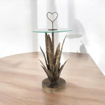 MSL 79CM METAL TABLE leaf design - Lamp