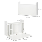 Wall-Mounted Desk 24in Fold-Down Office by Unbranded
