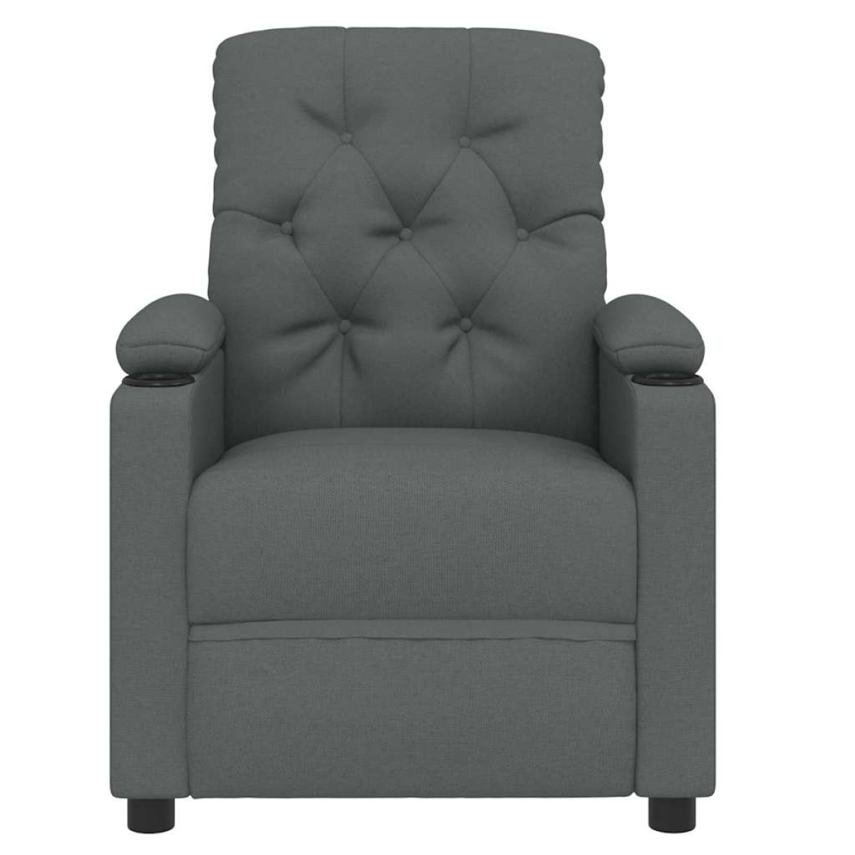 VidaXL Recliner Chair Dark Grey Plush Comfort Living Room - vidaXL - Home Symphony