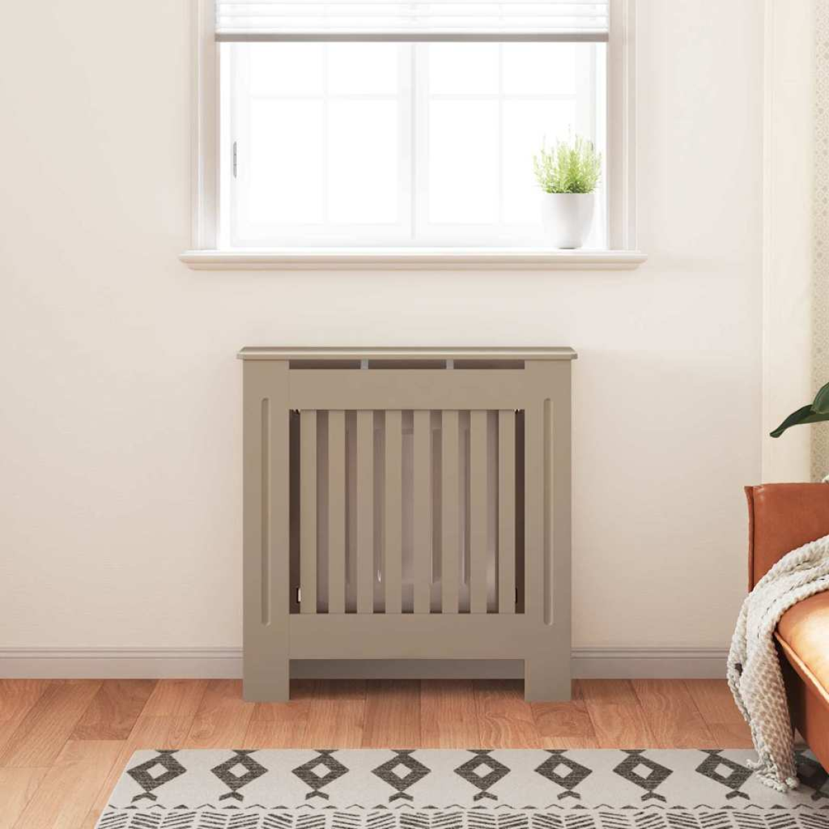 vidaXL Radiator Cover 78x19x81.5 Engineered Home
