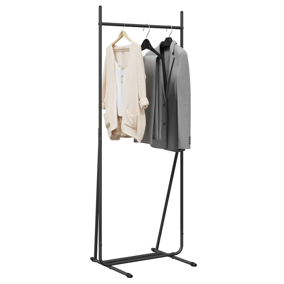 VidaXL Clothes Rack 62 x 48 x 158 cm Steel Minimalist Modern Wardrobe Organizer For Home - vidaXL - Home Symphony