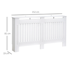 Homcom Radiator Cover Slatted 152x19x81cm Home by Homcom