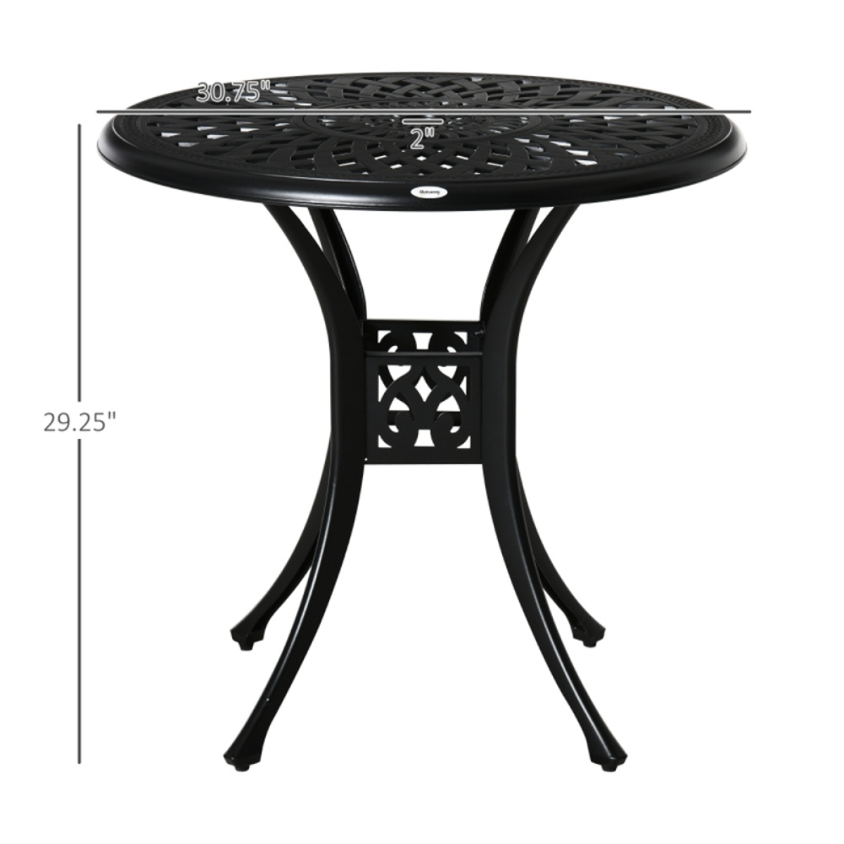 Outsunny Table 24In Umbrella Hole Outdoor - N/A - Home Symphony