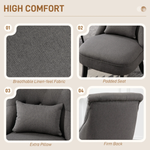 HOMCOM Sofa Compact Tufted Back Wood Legs Urban by HOMCOM