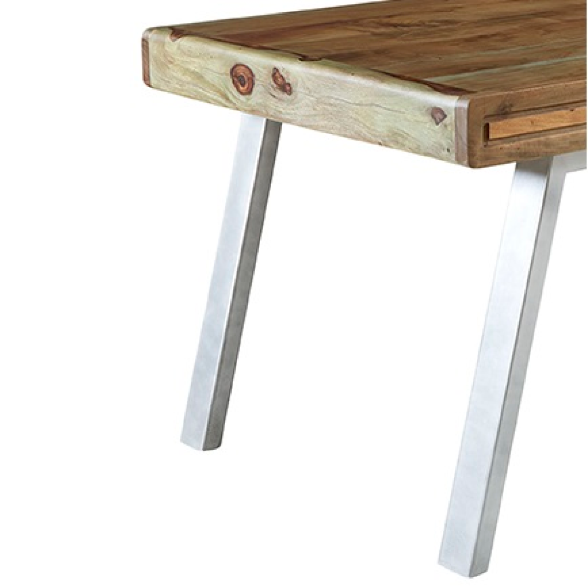 Aspen Large Dining Table Solid Wood Two Tone Finish Homes - Indian Hub - Home Symphony