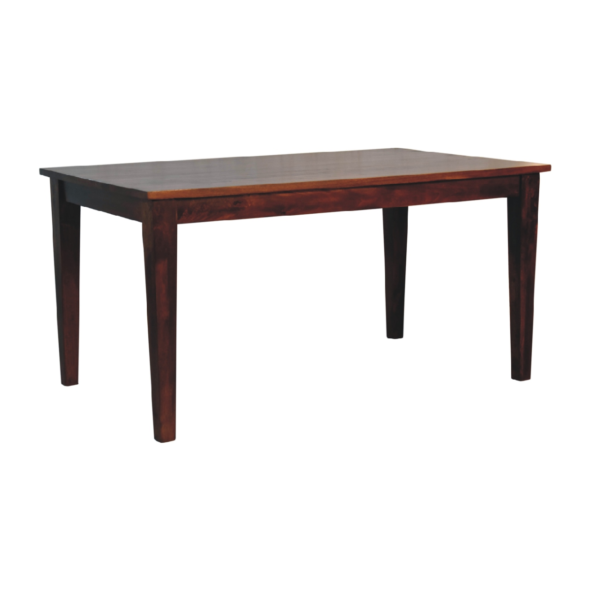 Artisan Dining Table 6ft Solid Mango Chestnut Finish Family - Artisan Furniture - Home Symphony