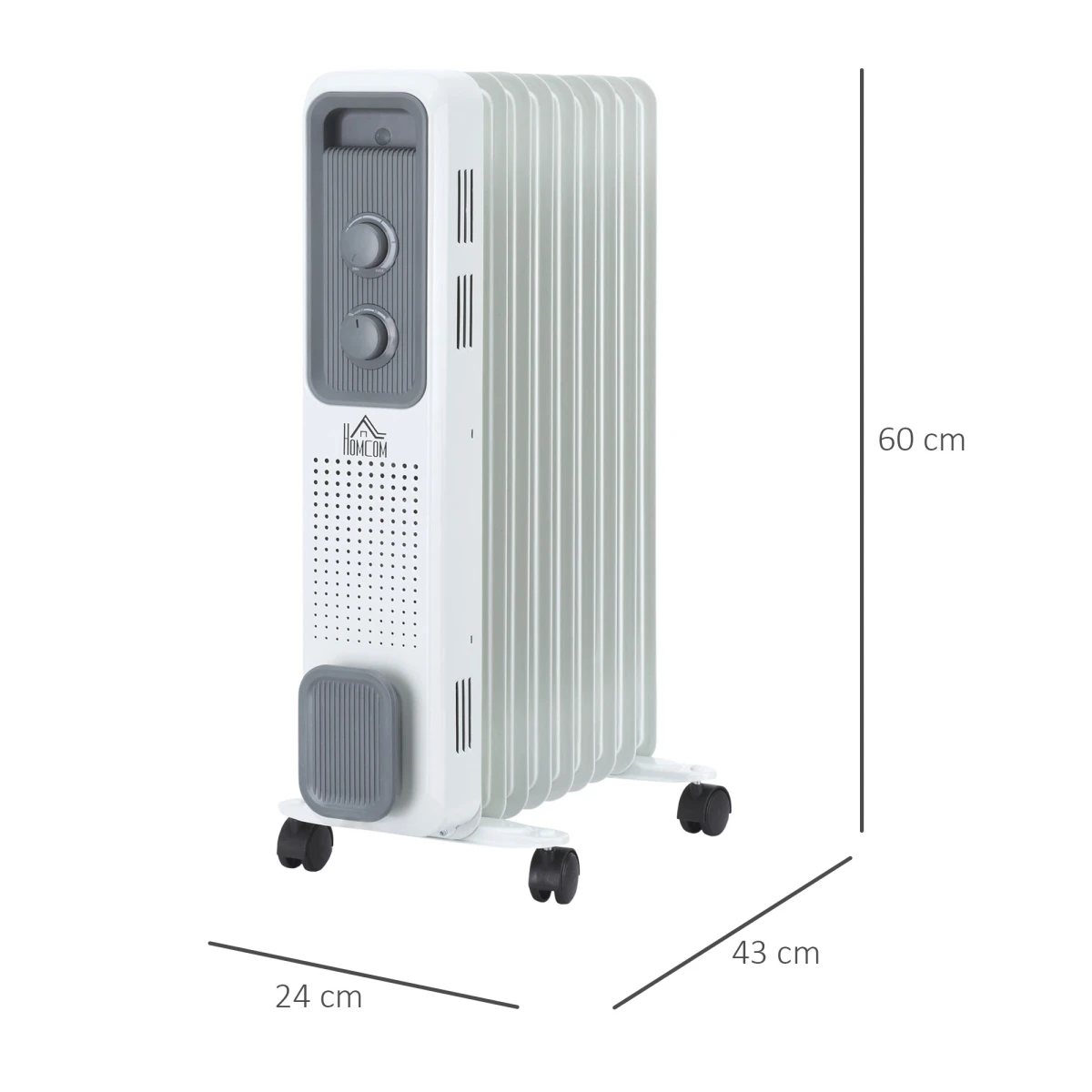 Homcom Oil Radiator 2180W 9Fins SafePower HomeUse by HOMCOM