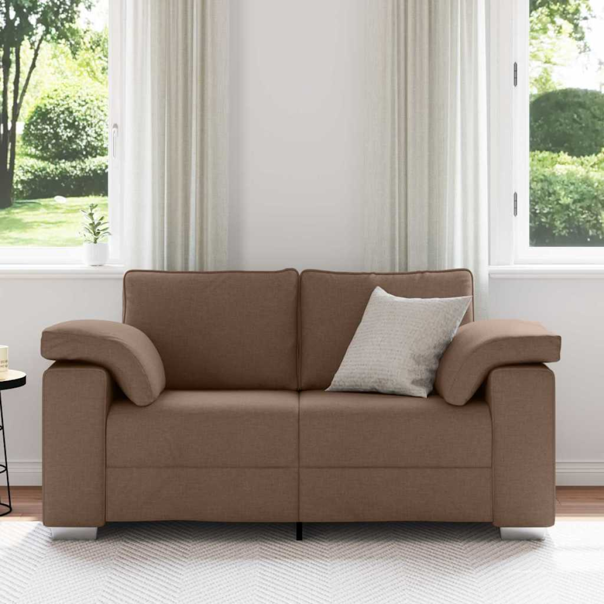 vidaXL Sofa 160 x 77 x 82 cm Brown Cushioned Home - vidaXL - Home Symphony