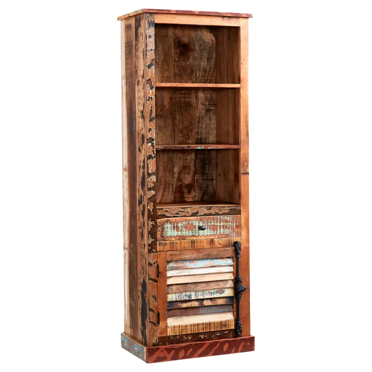 Indian Hub Coastal Narrow Bookcase - Bookcase