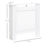 MDF Radiator Cover 78Lx19Wx82Hcm Diamond Grill by HOMCOM