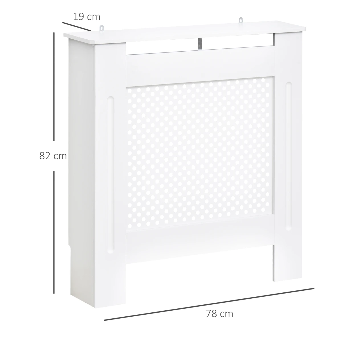 MDF Radiator Cover 78Lx19Wx82Hcm Diamond Grill by HOMCOM