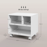 HOMCOM Homcom Printer Stand On Wheels For Home Office - Desk