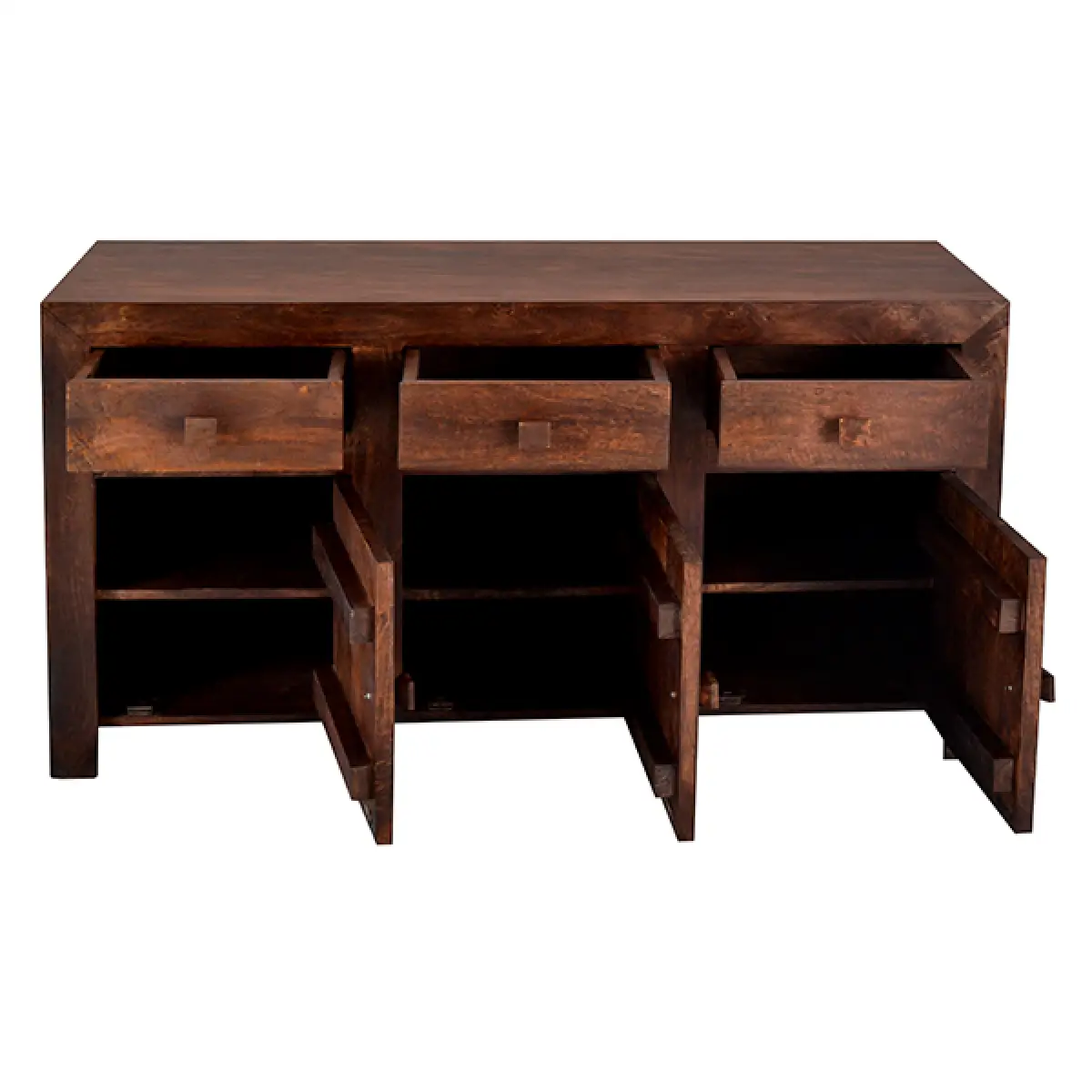 Indian Hub Toko Dark Mango Large Sideboard - Sideboard