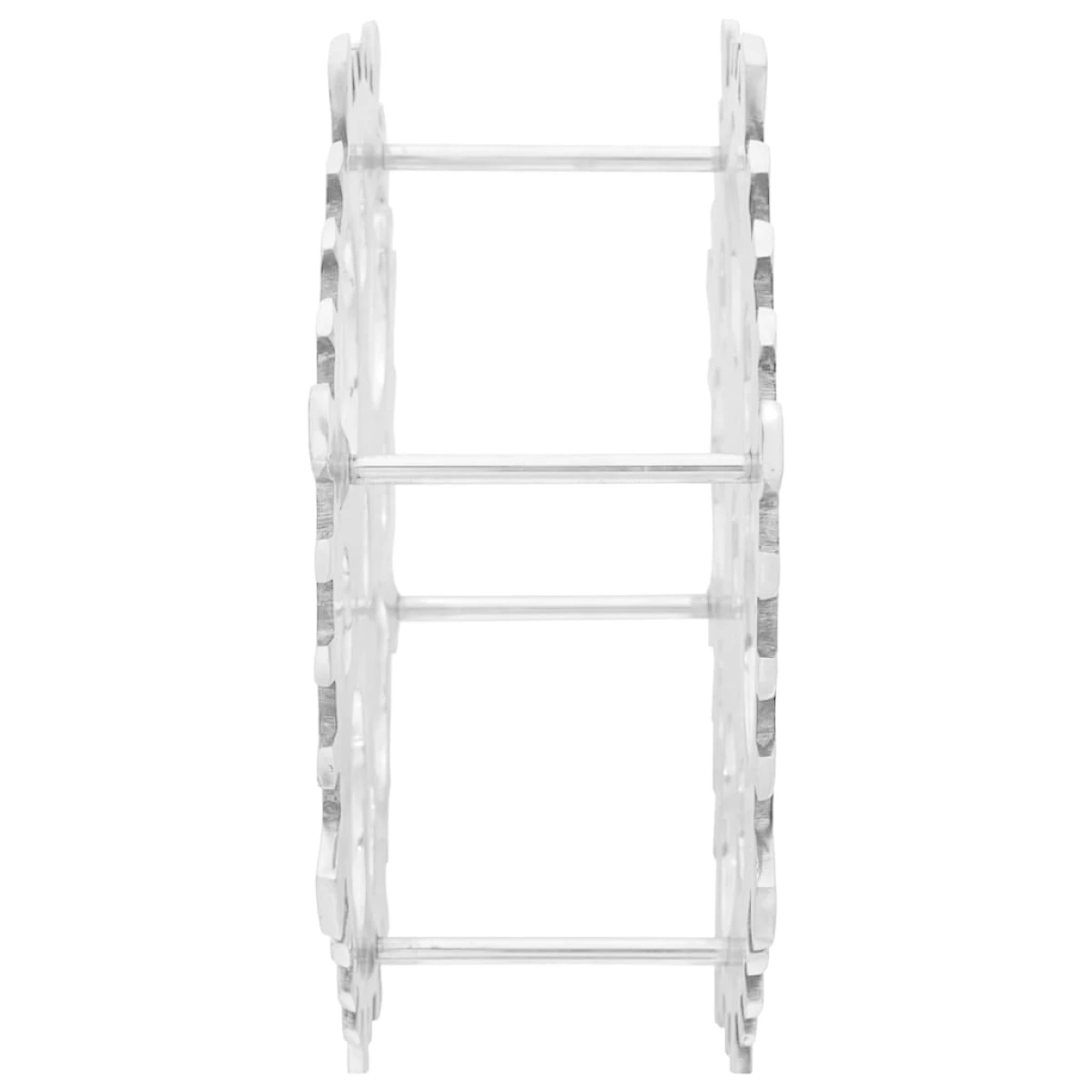 vidaXL vidaXL Wine Rack Silver 39 x 14 x 39 cm Aluminium - Wine Rack