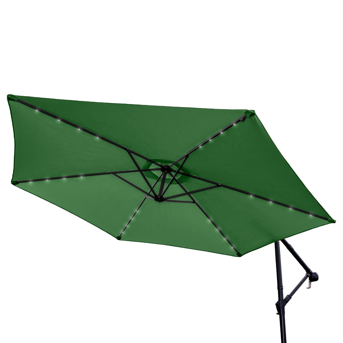 Premium Cantilever Parasol 3m LED Garden