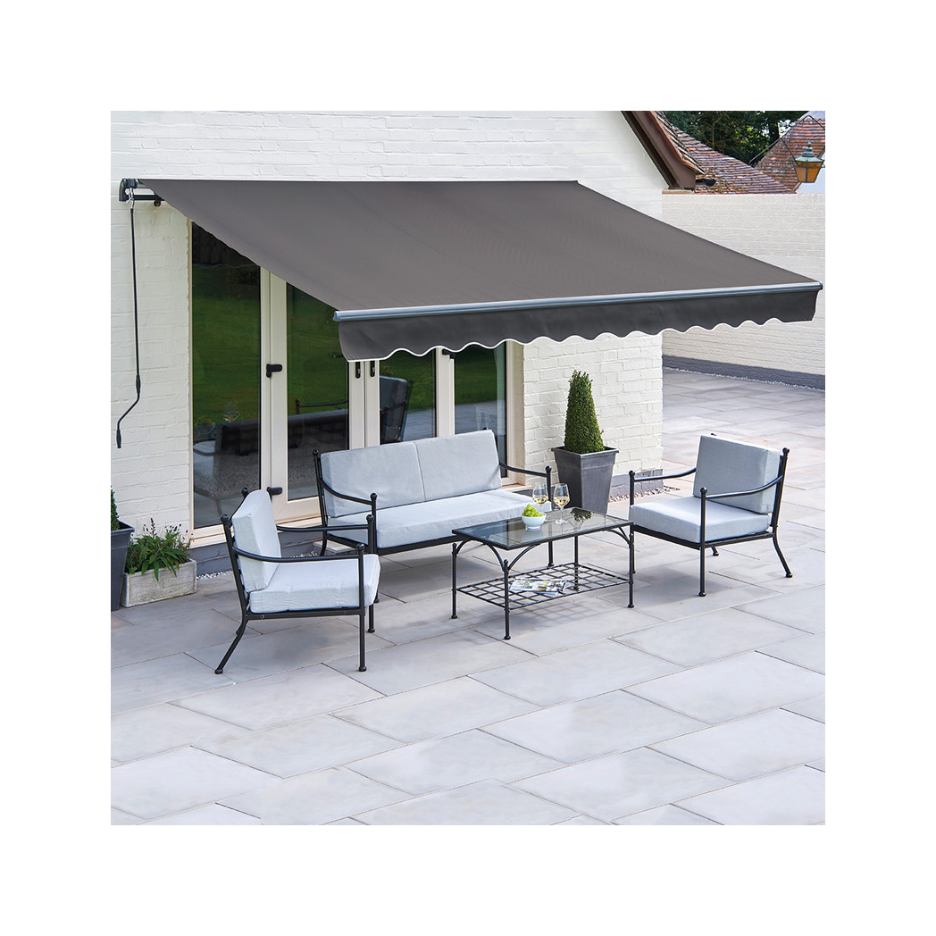 Grosvenor Awning 3.5m Deluxe Easy Fit Garden - Greenhurst - Home Symphony