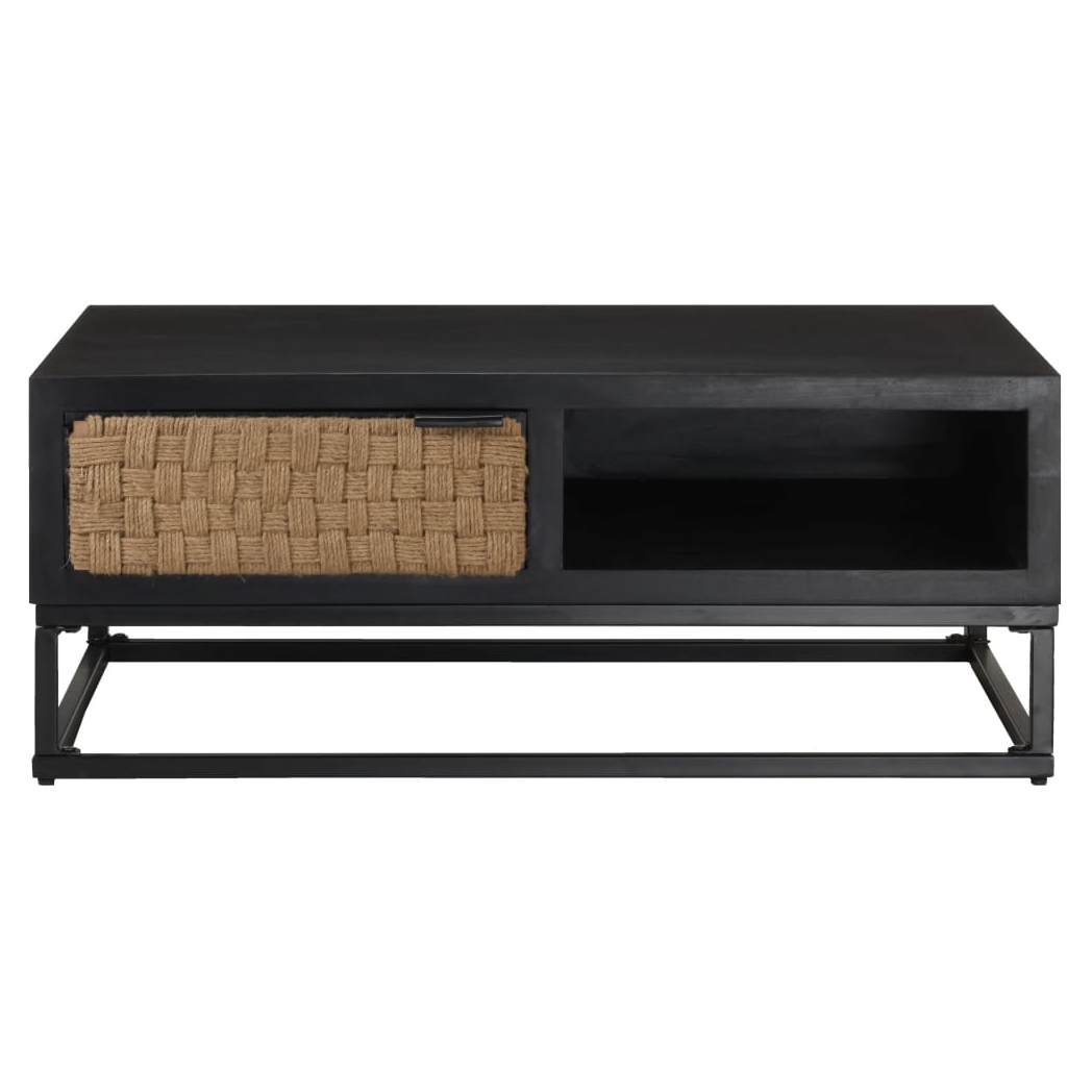 vidaXL Coffee Table 90x60x35 cm Solid Mango Wood Durable Industrial Living Room - vidaXL - Home Symphony