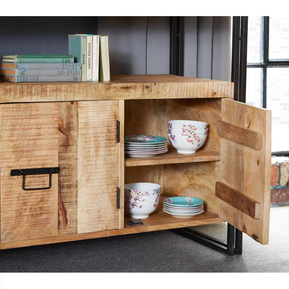 Indian Hub Cosmo Industrial Sideboard - Sideboard