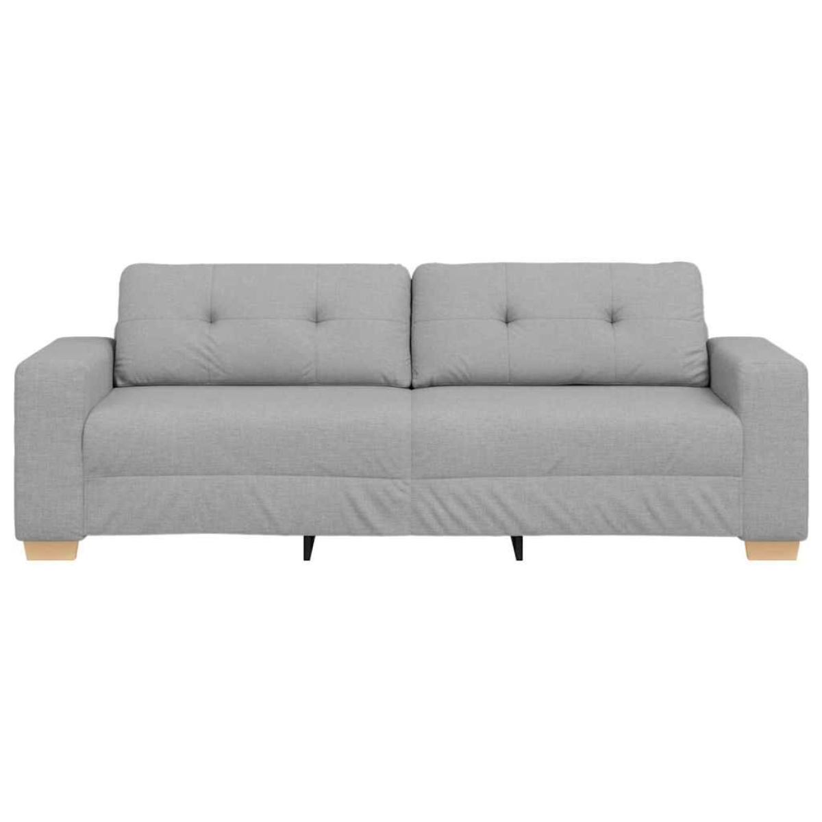 VidaXL 3 Seater Sofa 180 cm Cloud Grey Fabric Living Room - vidaXL - Home Symphony